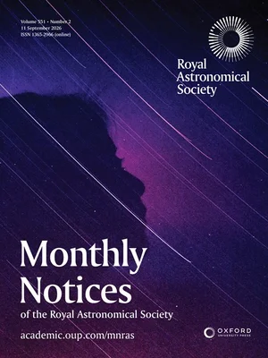 Cover of Monthly Notices of the Royal Astronomical Society